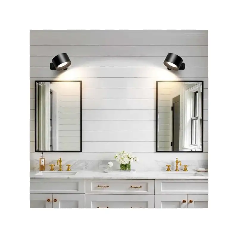 StickLamp Set 2 Spoturi Perete Magnetice | Rotatie 360 | USB-C | Negru