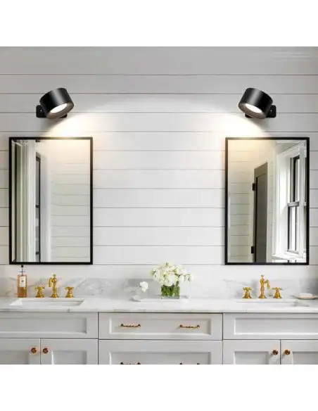 StickLamp Set 2 Spoturi Perete Magnetice | Rotatie 360 | USB-C | Negru