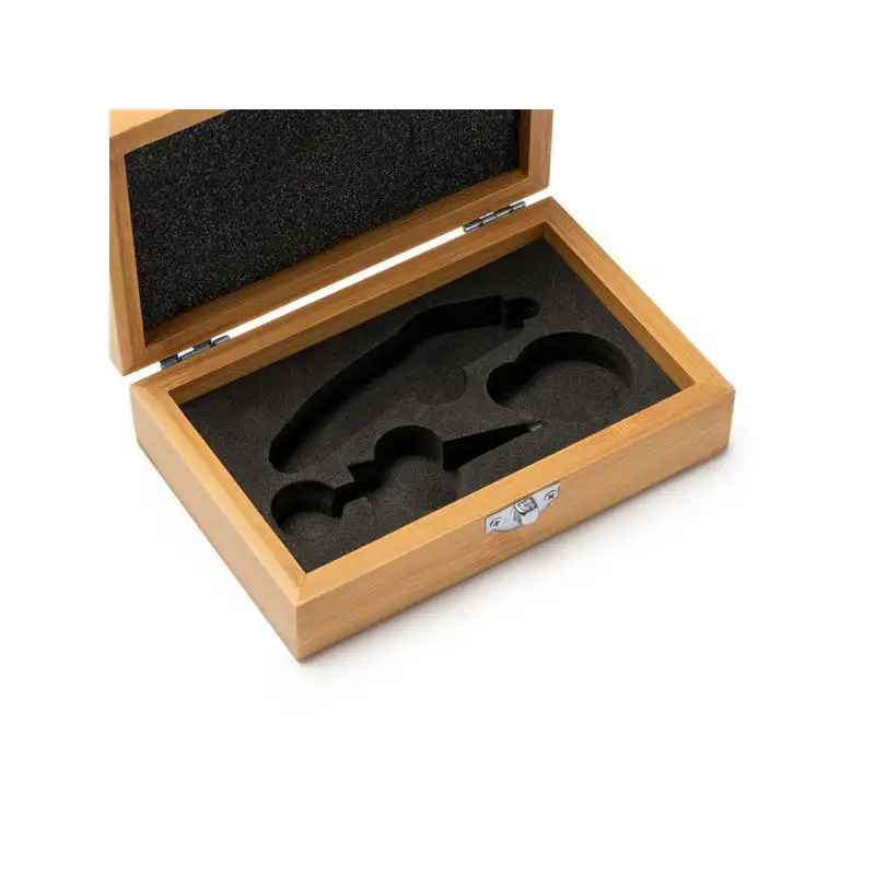 Set pentru vin elegant cu accesorii din oțel inoxidabil și bambus (AB4129)