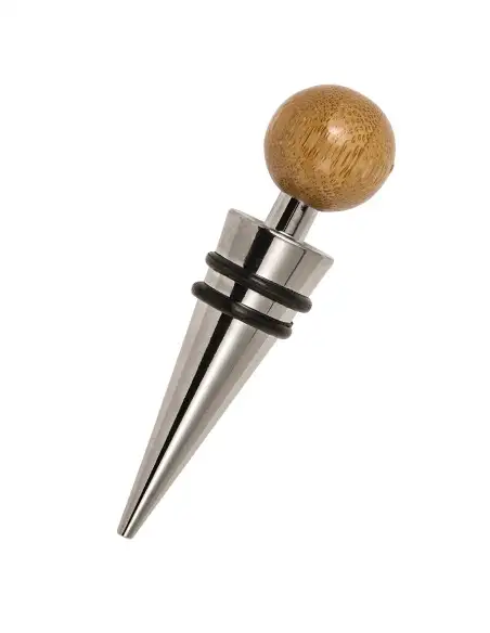 Set pentru vin elegant cu accesorii din oțel inoxidabil și bambus (AB4129)