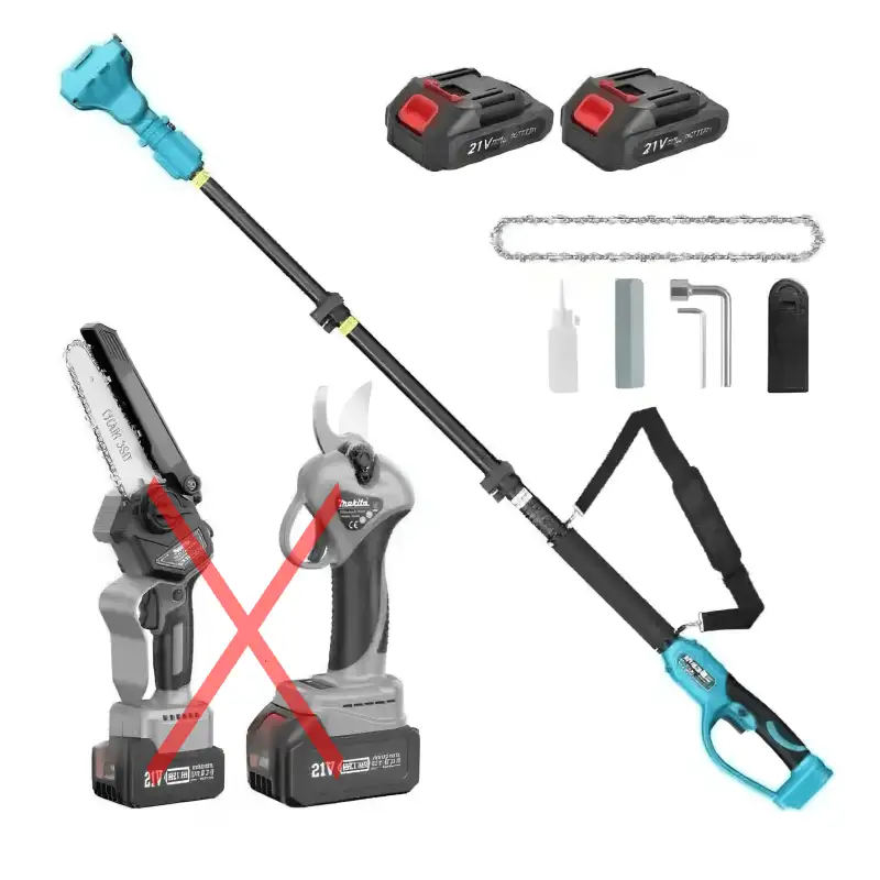 Set Brat Telescopic Extensibil + Set 2 Acumulatori si Accesorii ,pentru Mini Drujba si Foarfeca Electrica