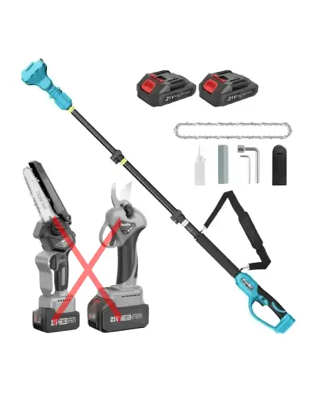 Set Brat Telescopic Extensibil + Set 2 Acumulatori si Accesorii ,pentru Mini Drujba si Foarfeca Electrica