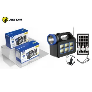 Sistem Solar Portabil JORTAN T08, 20W, Panou Solar 5W, Baterie 25000mAh, Compact
