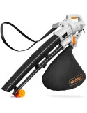 3000W Lightweight Leaf Blower Vacuum with Shoulder Strap – Black