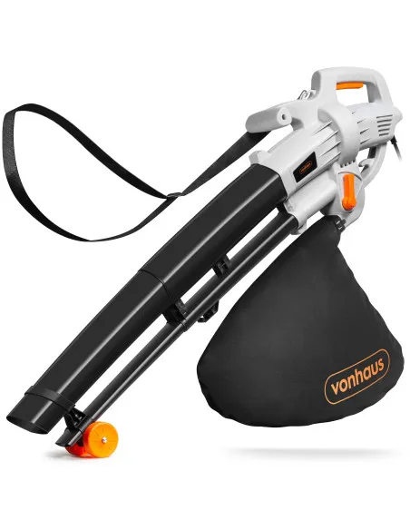 3000W Lightweight Leaf Blower Vacuum with Shoulder Strap – Black