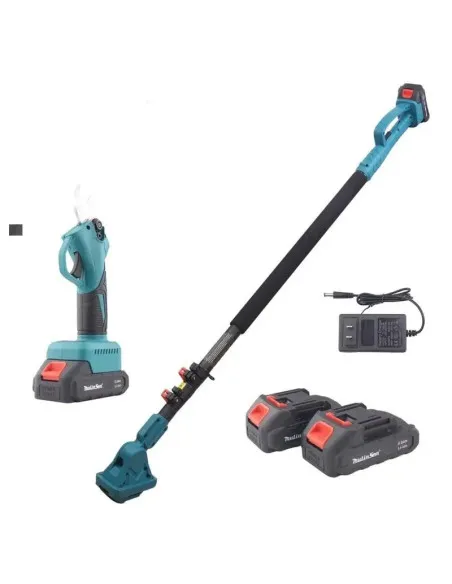 Foarfeca de Gradina , 48V, 2 Acumulatori, Brat Telescopic 2m, Unghi Reglabil de Taiere-07