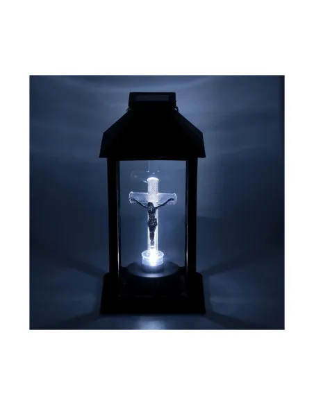 Felinar solar negru cruce LED alimentare solara