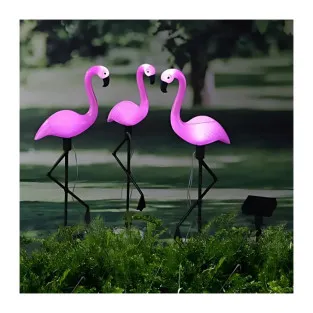 Set 3 x Lampa solara pentru gradina, 52 cm, Flamingo