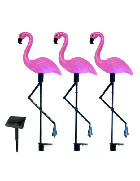 Set 3 x Lampa solara pentru gradina, 52 cm, Flamingo