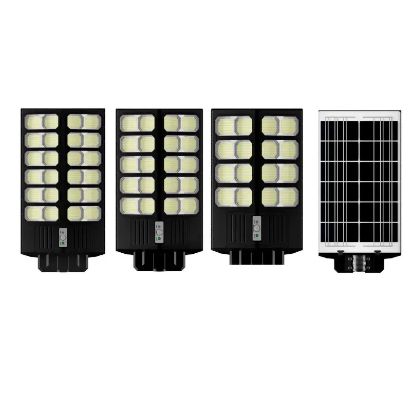 Lampa solara Jortan, dubla 1600/2000/2400W, cu Telecomanda si Suport Metalic