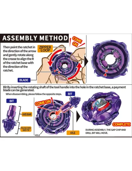 DEZAWRTY X Battling Set - Lance Knight Right-Handed Spinning Top and X String Launcher, X Starter Pack, Compatible with X Series