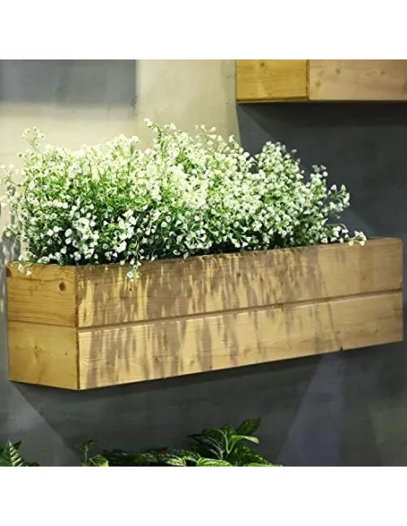 Set 12 Buchete Arbuști și Flori Artificiale Albe WILLBOND – Decor Interior și Exterior