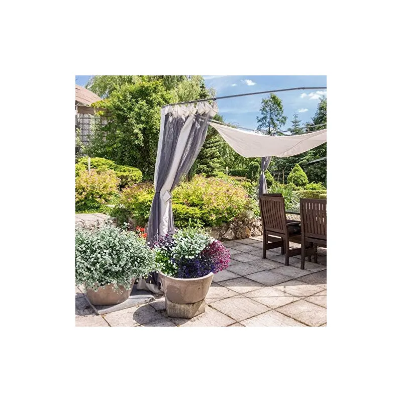 Set 12 Buchete Arbuști și Flori Artificiale Albe WILLBOND – Decor Interior și Exterior