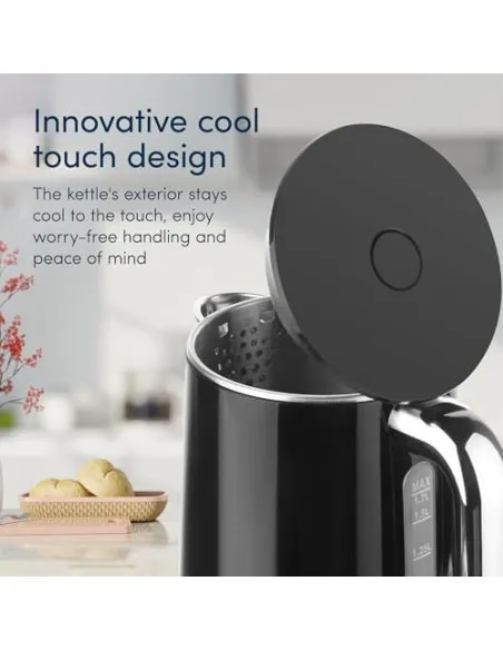 Alexa Smart Kettle, 1.7L - Smart Home Voice Control - Temperature Control with Cool Touch, LED Display & Keep Warm Function - 30
