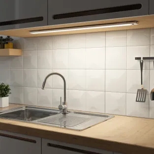 SOAIY Lumină LED Dimabilă pentru Sub Dulap cu Senzor de Mișcare – 60 cm