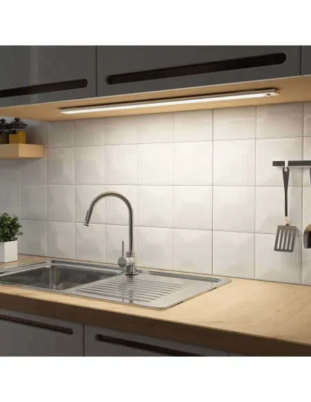 SOAIY Lumină LED Dimabilă pentru Sub Dulap cu Senzor de Mișcare – 60 cm