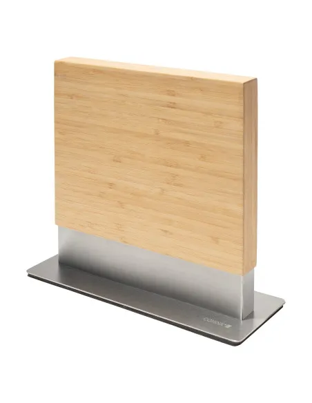 Suport Magnetic pentru Cuțite cu Stand de Expunere – Lemn de Nuc