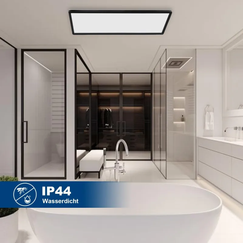 Plafoniera LED de Tavan Negru 22W Dimmable – 58x20cm