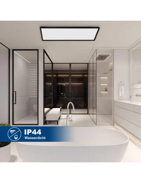 Plafoniera LED de Tavan Negru 22W Dimmable – 58x20cm