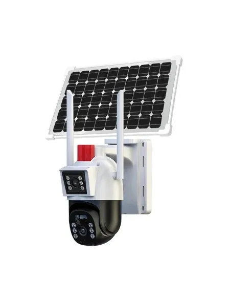 Camera de supraveghere solara dubla, cu SIM 4G, V380PRO, Dasgut, 6mp