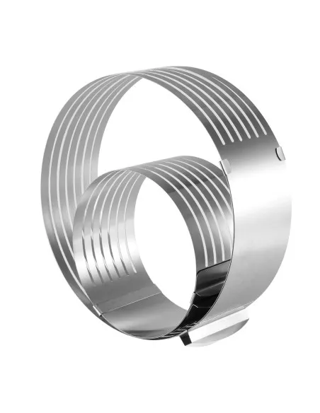 Set 5 Piese pentru Tăierea Tortului cu 2 Inele Ajustabile cu spatule si cutit – Accesoriu Patiserie