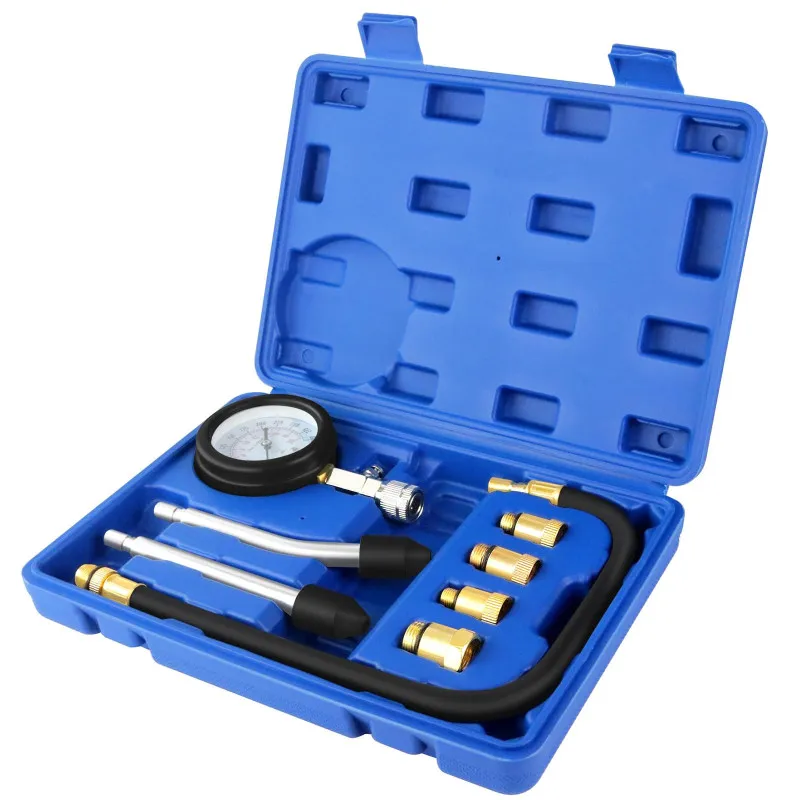 Tester de Compresie Motoare pe Benzină și Diesel – Manometru Presiune Ulei 0-20 bar (Lot 2 buc.)