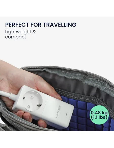 Prelungitor Electric cu Porturi USB-A și USB-C, Încărcare Rapidă, Cablu 1,5m, Alb