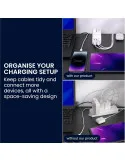 Prelungitor Electric cu Porturi USB-A și USB-C, Încărcare Rapidă, Cablu 1,5m, Alb