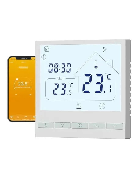 [RESIGILAT] Termostat Inteligent Wi-Fi BEOK ,pentru Incalzire in Pardoseala si Centrale – Compatibil Alexa,Tuya