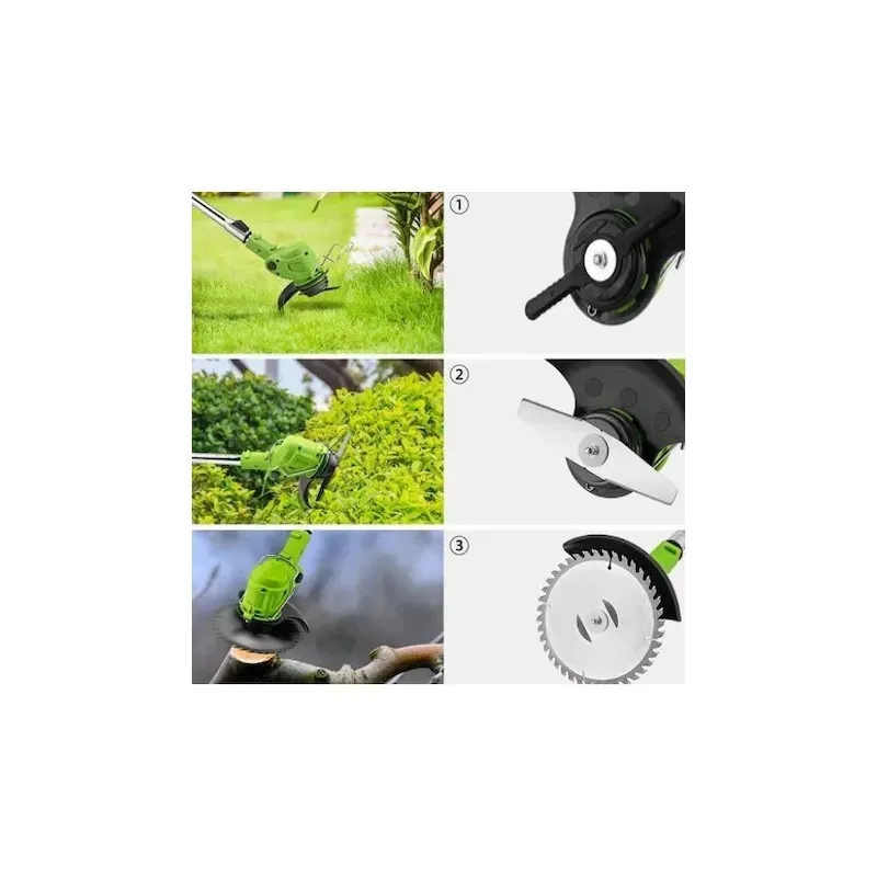 Motocoasa electrica DASGUT, 2 acumulatori, 48Vf, 18.000 RPM