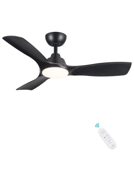 Ventilator de Tavan CJOY cu Lumină și Telecomandă, 3 Palete din Lemn – Ø107cm