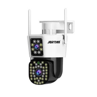 Camera de Supraveghere Duala, Wireless Jortan JT-8293, 6MP, Viziune Nocturnă,IP66,Detectare Mișcare și Audio + Card 32 Gb