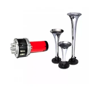 Claxon 12V cu 3 goarne si compresor