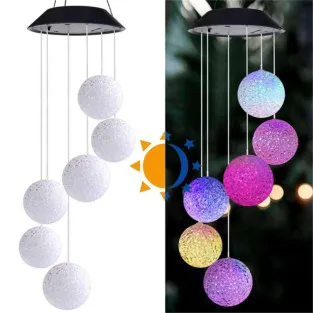 Set 6 Globuri Solare cu Efect Multicolor – Iluminare Ambientală pentru Grădină și Terasă