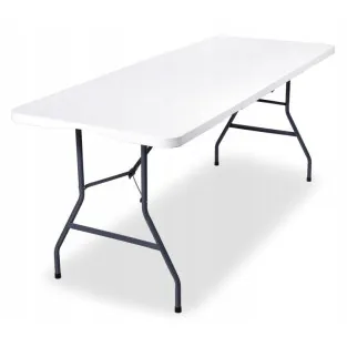 Masa pliabila pentru gradina, caterign, camping sau pescuit, tip valiza, 180x70x74 cm, alb