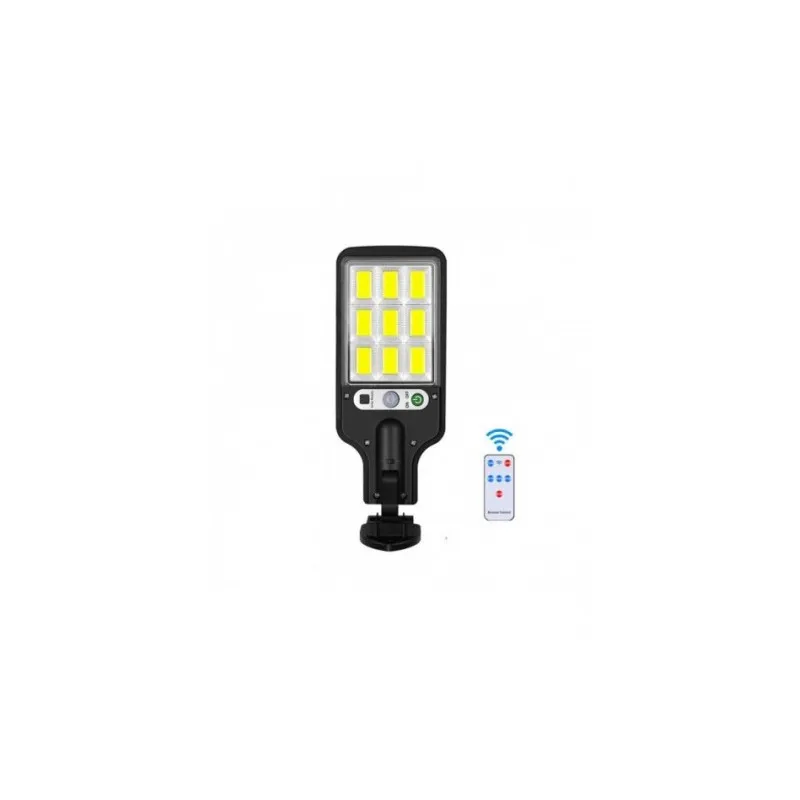 Set 5 x Lampi Solare de Perete cu 72 LED-uri COB, 50W, 3 Moduri de Functionare, Telecomanda, Senzor de Miscare si Lumina