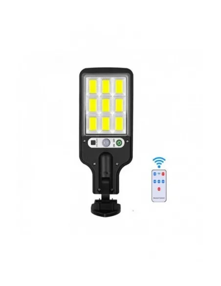 Set 5 x Lampi Solare de Perete cu 72 LED-uri COB, 50W, 3 Moduri de Functionare, Telecomanda, Senzor de Miscare si Lumina