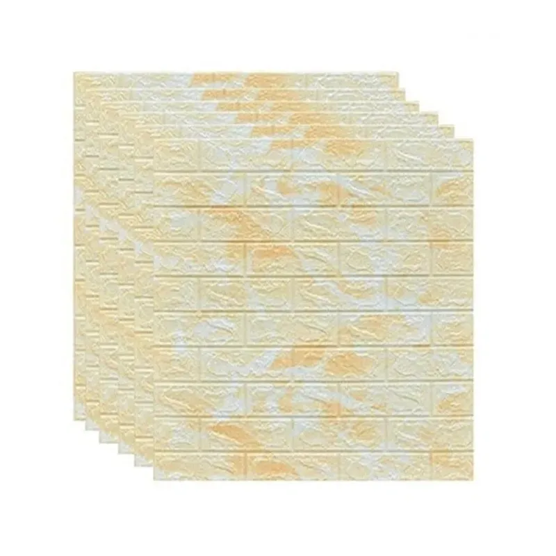 Set 5 x tapet autoadeziv spuma moale 3D, 77x70 cm