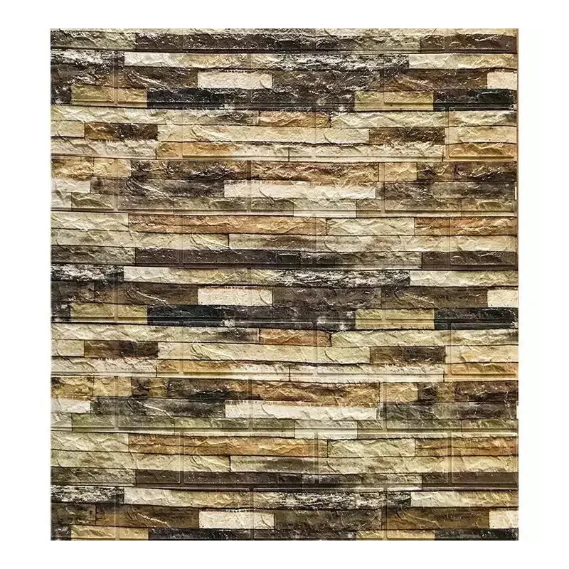 Set 5 x tapet autoadeziv spuma moale 3D, 77x70 cm