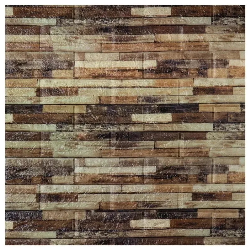 Set 5 x tapet autoadeziv spuma moale 3D, 77x70 cm