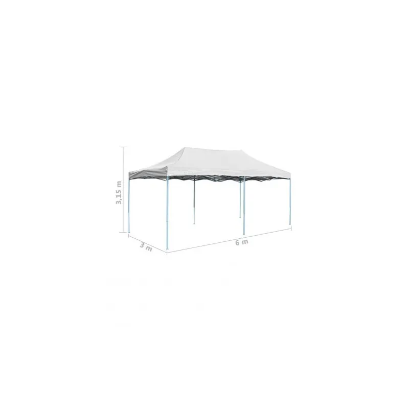 Cort pliabil de gradina, sistem acordeon, 3x6m