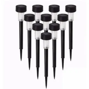 10 buc Lampi solare gradina, LED, exterior din