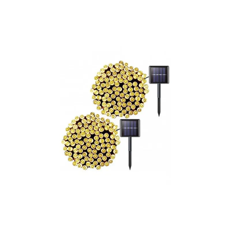 Set 2 x Instalatie LED pentru exterior cu incarcare solara