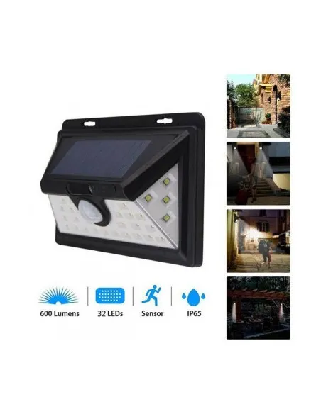 Set 2 x lampa solara 32 LED si senzor de miscare