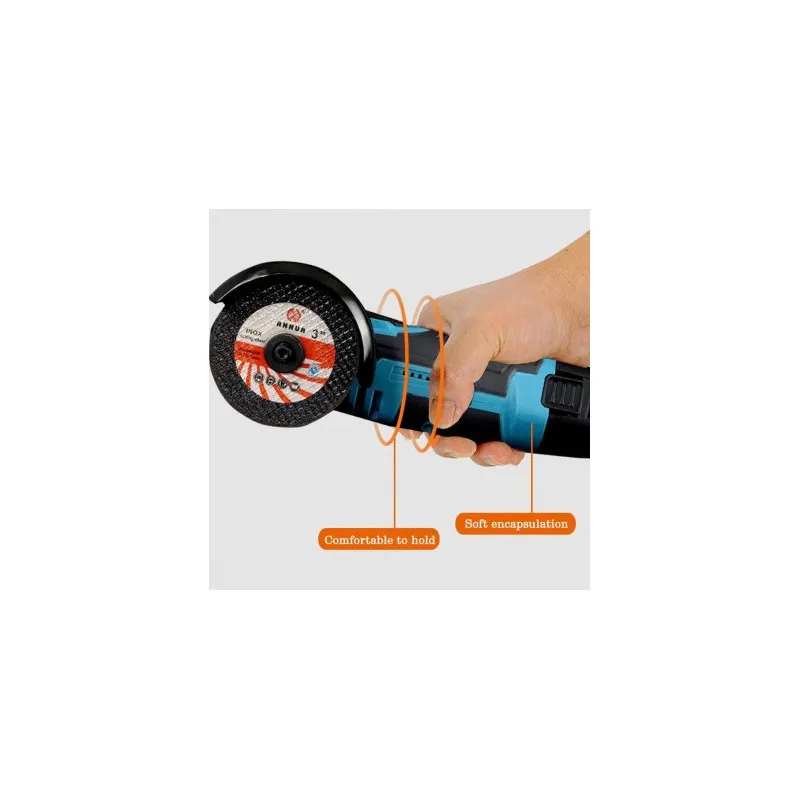 Mini Polizor Unghiular Electric cu 2 Acumulator,Flex Portabil, 12V, Disc 76MM