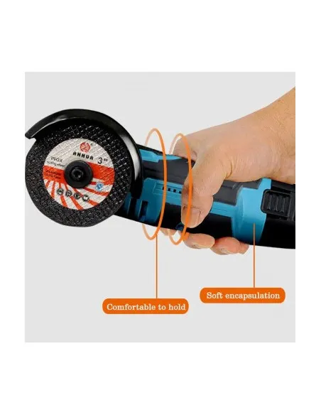 Mini Polizor Unghiular Electric cu 2 Acumulator,Flex Portabil, 12V, Disc 76MM