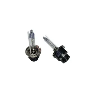 Set 2 becuri Xenon D2S White auto pentru far cu suport metalic 35W 6000K