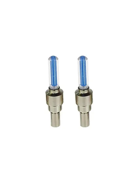 Set 2 capace ventil pentru auto, bicicleta sau motocicleta, cu led-uri colorate