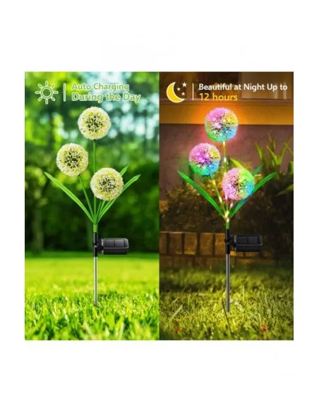 Set 2 x Lampa solara papadie , decoratiune gradina