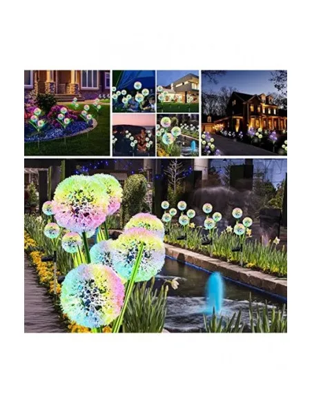 Set 2 x Lampa solara papadie , decoratiune gradina